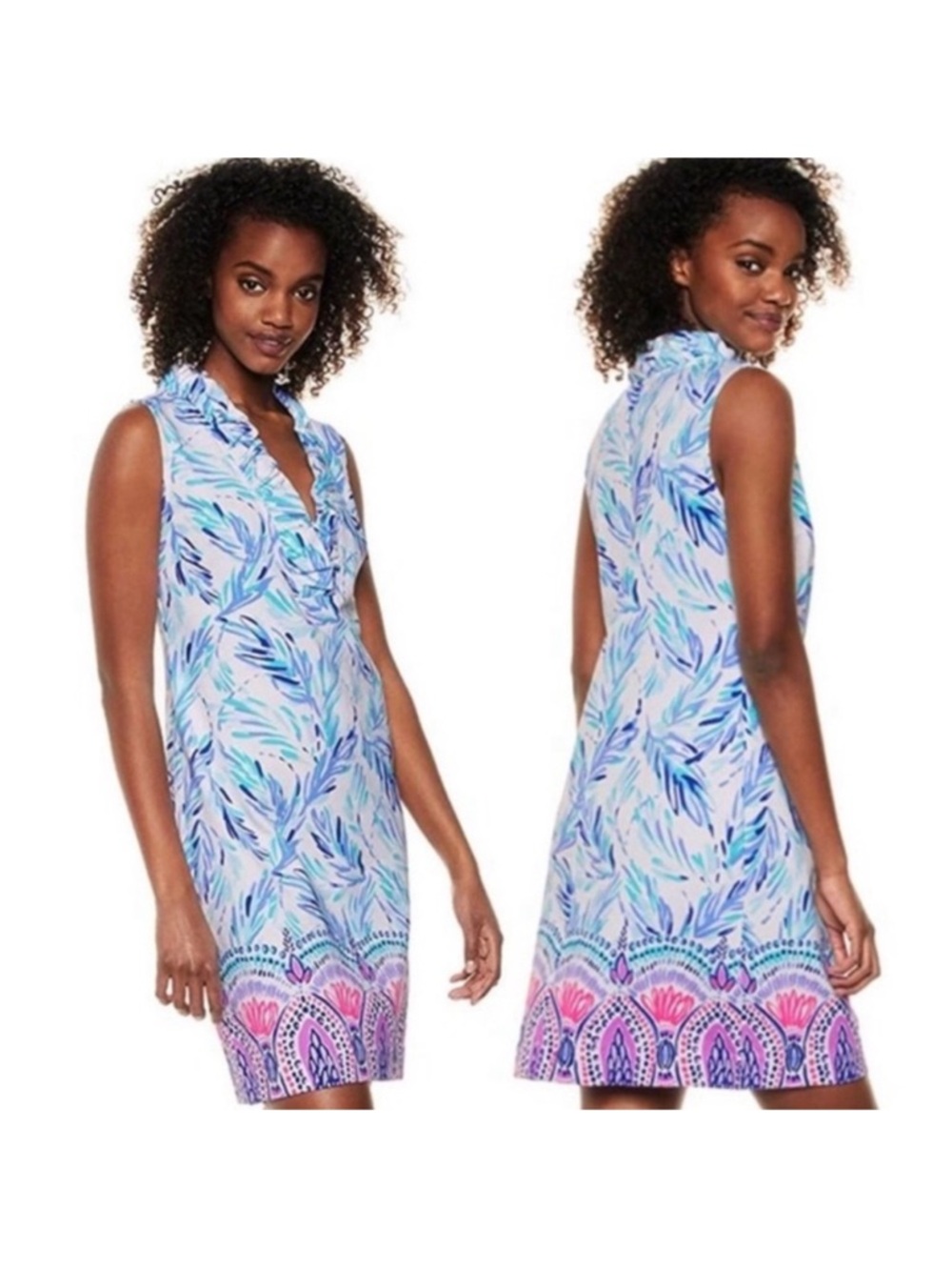 Lily Pulitzer Medium Tisbury Ruffle Neck Sundress